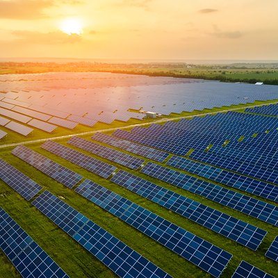 Solar farm renewable energy project